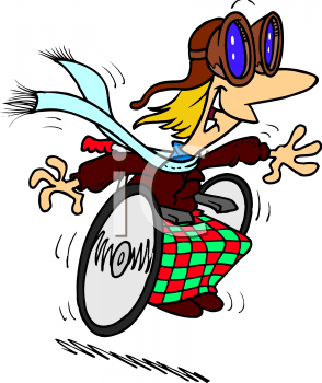 3609_picture_of_an_excited_woman_speeding_with_her_wheelchair