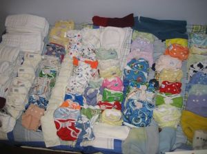 This is a portion of my wife's supplyof cloth diapers for the kids and I'M THE HOARDER???