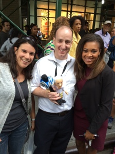Here's us introducing AJ Ross of ABC News to The Pope Doll.